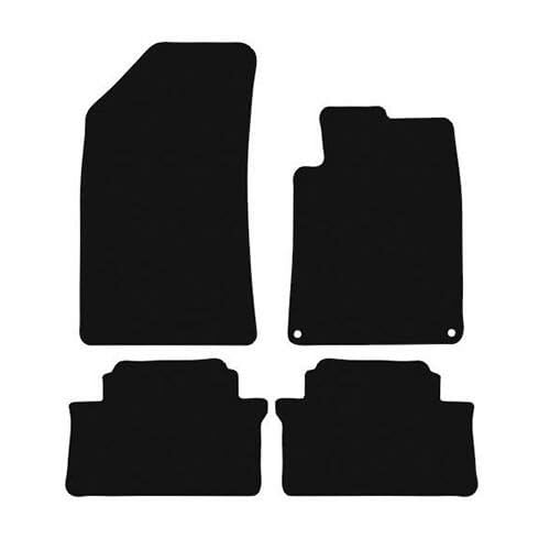 PCM- Car Floor Mats fits for Peugeot 508 from 2011-2018 - Tailored Car Mats - Car Floor Mat, with Anti Slip Backing - 4 Pcs Floor Mat Set with 2 Clips