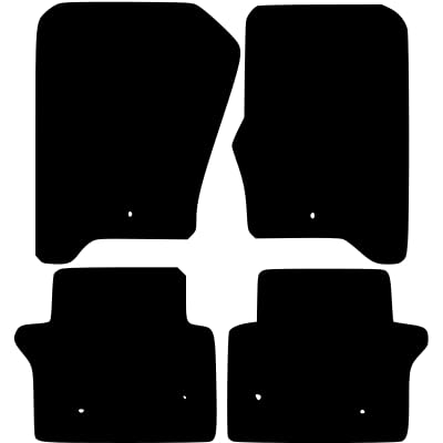 PCM- Car Floor Mats fits for Land Rover RANGE ROVER SPORT from 2013-14 from - Tailored Car Mats - Car Floor Mat, with Anti Slip Backing - 4 pcs Floor Mat Set with 6 Clips
