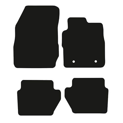PCM- Car Floor Mats fits for Ford Ecosport from 2013 ON - Tailored Car Mats - Car Floor Mat, with Anti Slip Backing - 4 pcs Floor Mat Set with 2 Clips