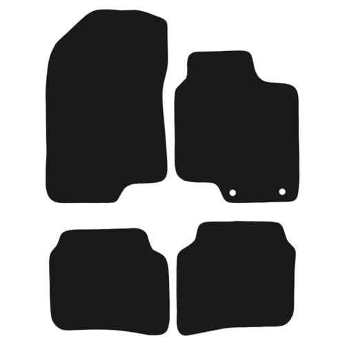 PCM- Car Floor Mats fits for Hyundai i20 from 2020 ON - Tailored Car Mats - Car Floor Mat, with Anti Slip Backing - 4 pcs Floor Mat Set with 2 Clips