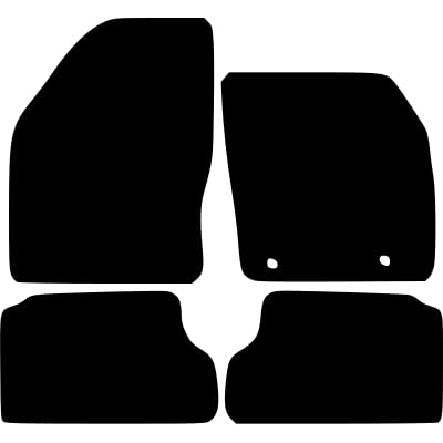 PCM- Car Floor Mats fits for Ford FOCUS MK2 from 2005-2011 - Tailored Car Mats - Car Floor Mat, with Anti Slip Backing - 4 pcs Floor Mat Set with 2 Clips