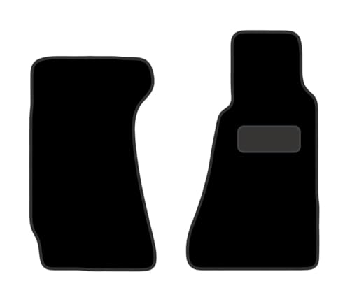 PRIME CAR MAT - ASTON MARTIN vantaga 2001-2017 - Tailored Car Mats - Car Floor Mat, with Anti Slip Backing -2 pcs Floor Mat Set with 2 Clips