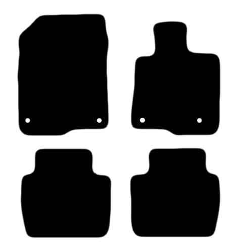 PCM- Car Floor Mats fits for HONDA ZR-V 2023 Onwards - Tailored Car Mats - Car Floor Mat, with Anti Slip Backing - 4 pcs Floor Mat Set with 4 Clips