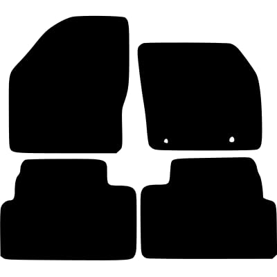 PCM- Car Floor Mats fits for Ford Kuga from 2009-2012 - Tailored Car Mats - Car Floor Mat, with Anti Slip Backing - 4 pcs Floor Mat Set with 2 Clips