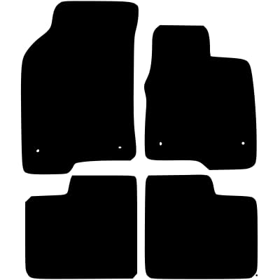 PCM- Car Floor Mats fits for Fiat Panda from (2015-2020) - Tailored Car Mats - Car Floor Mat, with Anti Slip Backing - 4 pcs Floor Mat Set with 4 Clips