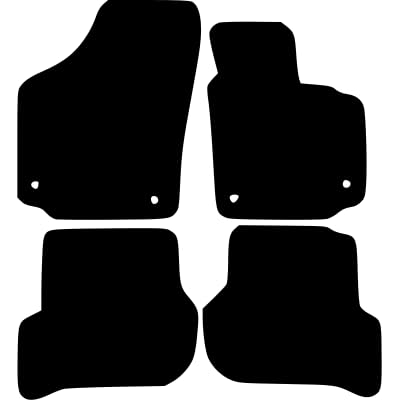 PCM- Car Floor Mats fits for Seat Toledo from (2004-2012) - Tailored Car Mats - Car Floor Mat, with Anti Slip Backing - 4 pcs Floor Mat Set with 1 Clip