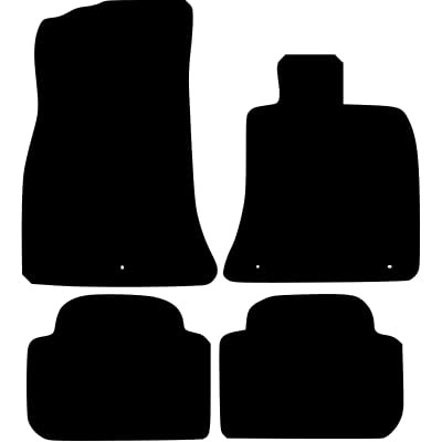 PCM - Car Floor Mats Compatible with KIA Stinger from 2017 - Present - Tailored Car Mats with Non Slip Backing - 4 pcs Floor Mat Set with 3 Clips