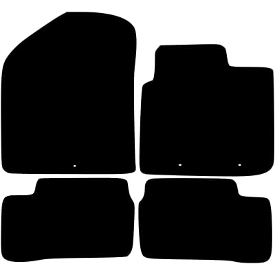 PCM - Car Floor Mats Compatible with KIA Picanto from 2011-2017 - Tailored Car Mats with Non Slip Backing - 4 pcs Floor Mat Set with 3 Clips