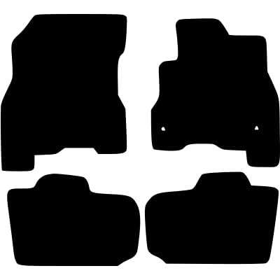 PCM- Car Floor Mats fits for NISSAN Leaf from (2014-2017) - Tailored Car Mats - Car Floor Mat, with Anti Slip Backing - 4 pcs Floor Mat Set with 2 Clip
