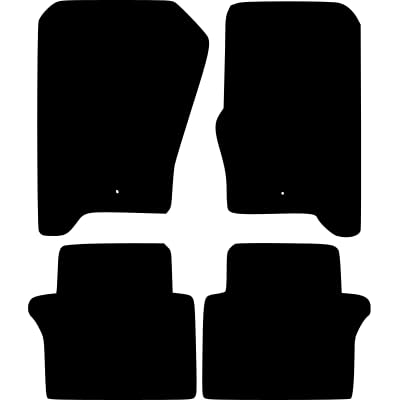 PCM- Car Floor Mats fits for Land Rover Range Rover Sport from 2008-2013 from - Tailored Car Mats - Car Floor Mat, with Anti Slip Backing - 4 pcs Floor Mat Set with 2 Clips