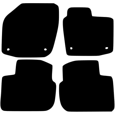 PCM- Car Floor Mats fits for Seat Toledo from 2012 ON - Tailored Car Mats - Car Floor Mat, with Anti Slip Backing - 4 pcs Floor Mat Set with 4 Clips