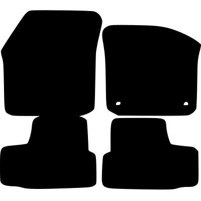 PCM- Car Floor Mats fits for Seat Mii from 2012 ON - Tailored Car Mats - Car Floor Mat, with Anti Slip Backing - 4 pcs Floor Mat Set with 2 Clips