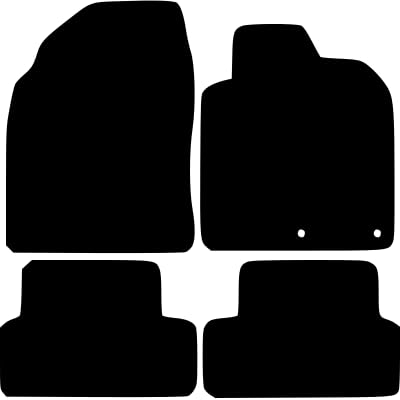 PCM- Car Floor Mats fits for NISSAN Qashqai from (2007-2013) - Tailored Car Mats - Car Floor Mat, with Anti Slip Backing - 4 pcs Floor Mat Set with 2 Clips
