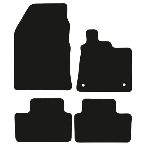 PRIME CAR MAT-Fits Renault Captur From 2020 ON - Taloried Mats-Waterproof, Non Slip Car Floor Mat, Fitted with Clips-4 pcs Floor Mat Set with 2 Clips