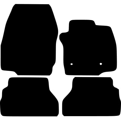 PCM- Car Floor Mats fits for Ford B Max from 2012-2017 - Tailored Car Mats - Car Floor Mat, with Anti Slip Backing - 4 pcs Floor Mat Set with 2 Clips