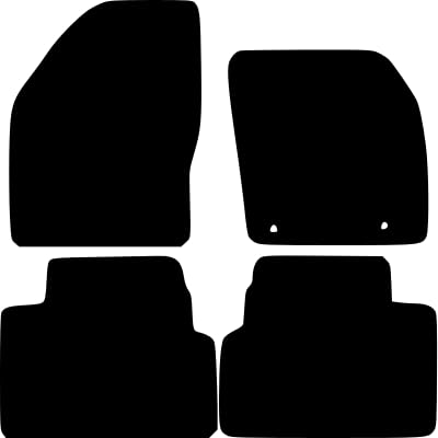PCM- Car Floor Mats fits for Ford KUGA from 2012-2013 - Tailored Car Mats - Car Floor Mat, with Anti Slip Backing - 4 pcs Floor Mat Set with 2 Clips