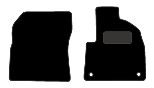 PRIME CAR MATS - Fits CITROEN Berlingo-2019-ON - Van, Non Slip Mat, Fitted With Clips, Edged With Black Cloth Binding - 2Pc Floor Mat