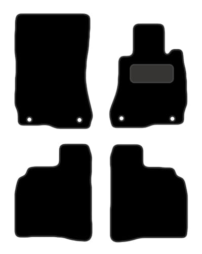 PCM- Car Floor Mats fits for MERCEDES S Class LWB from (2006-2013) - Tailored Car Mats - Car Floor Mat, with Anti Slip Backing - 4 pcs Floor Mat Set with 4 Clips