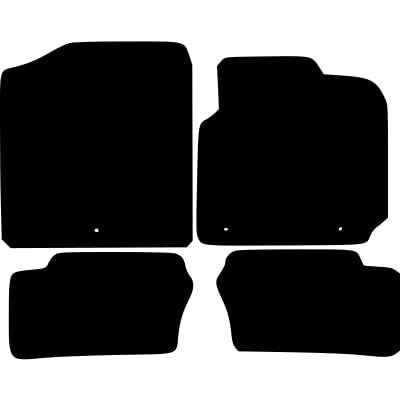 PCM - Car Floor Mats Compatible with KIA Picanto from 2017 - Present - Tailored Car Mats with Non Slip Backing - 4 pcs Floor Mat Set with 3 Clips