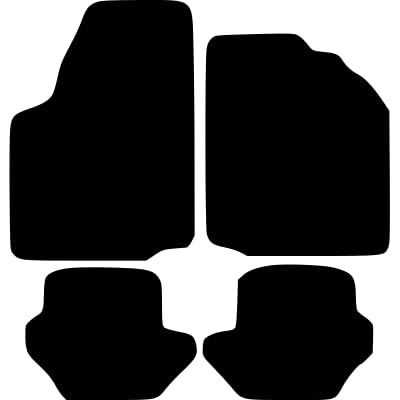 PCM- Car Floor Mats fits for Ford FIESTA MK4-MK5 from 1996-2002 - Tailored Car Mats - Car Floor Mat, with Anti Slip Backing - 4 pcs Floor Mat Set