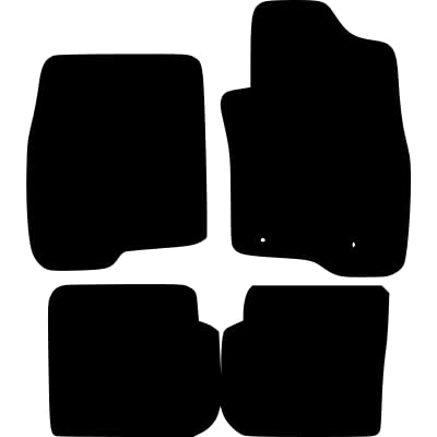 PCM- Car Floor Mats fits for Fiat PUNTO EVO ABARTH from (2010-2018) - Tailored Car Mats - Car Floor Mat, with Anti Slip Backing - 4 pcs Floor Mat Set with 4 Clips