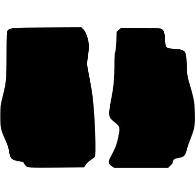 PCM- Car Floor Mats fits for NISSAN 350Z from (2002-2009) - Black Standard Rubber 3mm - Tailored Car Mats - Car Floor Mat, with Anti Slip Backing - 2 pcs Floor Mat Set with 1 Clip