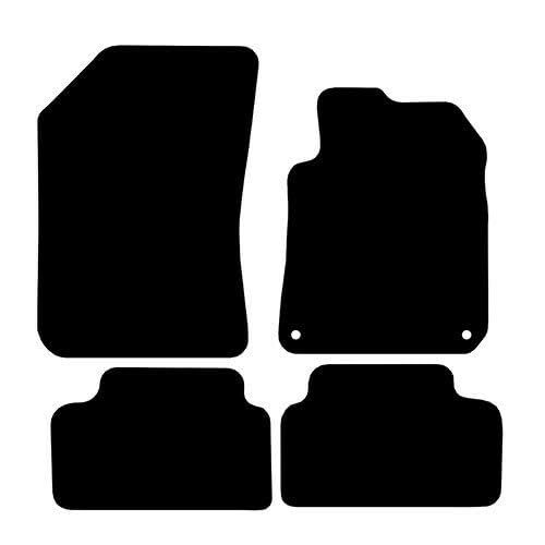 PCM- Car Floor Mats fits for Peugeot 308 from 2014 - Present - Tailored Car Mats - Car Floor Mat, with Anti Slip Backing - 4 Pcs Floor Mat Set with 2 Clips