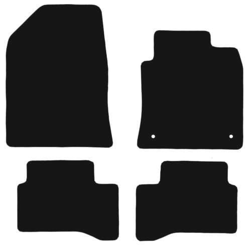 PCM - Car Floor Mats Compatible with KIA XCeed from 2019 - Present - Tailored Car Mats with Non Slip Backing - 4 pcs Floor Mat Set with 2 Clips