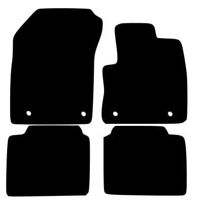 PCM- Car Floor Mats fits for NISSAN X Trail E-Power from 2022 ON - Tailored Car Mats - Car Floor Mat, with Anti Slip Backing - 4 pcs Floor Mat Set with 4 Clips