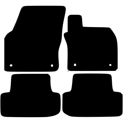 PCM- Car Floor Mats fits for Seat Ateca from 2016 ON - Tailored Car Mats - Car Floor Mat, with Anti Slip Backing - 4 pcs Floor Mat Set with 4 Clips