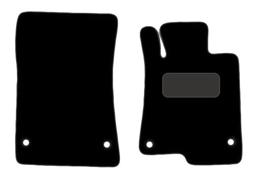 PCM- Car Floor Mats fits for MERCEDES SLK from 2011 Present - Tailored Car Mats - Car Floor Mat, with Anti Slip Backing - 2 pcs Floor Mat Set with 4 Clips