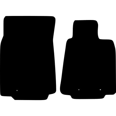 PCM- Car Floor Mats fits for NISSAN 370Z from 2008-Present - Black Premium Carpet - Tailored Car Mats - Car Floor Mat, with Anti Slip Backing - 2 pcs Floor Mat Set with 4 Clips