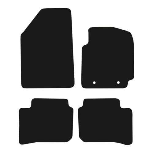 PCM- Car Floor Mats fits for Hyundai i10 from 2020 ON - Tailored Car Mats - Car Floor Mat, with Anti Slip Backing - 4 pcs Floor Mat Set with 2 Clips