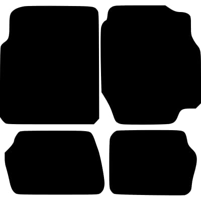 PCM- Car Floor Mats fits for NISSAN Almera from (2000-2006) - Tailored Car Mats - Car Floor Mat, with Anti Slip Backing - 4 pcs Floor Mat Set with 1 Clip
