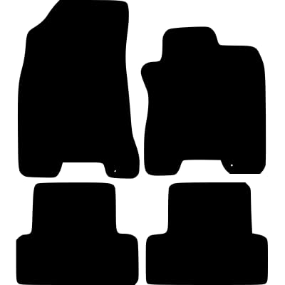 PCM- Car Floor Mats fits for NISSAN X Trail from (2007-2013) - Tailored Car Mats - Car Floor Mat, with Anti Slip Backing - 4 pcs Floor Mat Set with 1 Clips