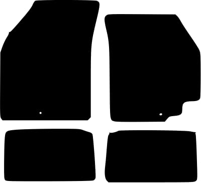 PCM- Car Floor Mats fits for NISSAN Pixo from (2009-2013) - Black Premium Carpet - Tailored Car Mats - Car Floor Mat, with Anti Slip Backing - 4 pcs Floor Mat Set with 2 Clips