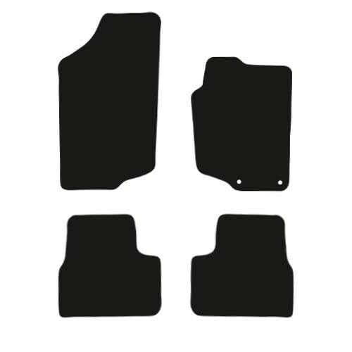 PCM- Car Floor Mats fits for Peugeot 207 CC from 2006-2012 - Tailored Car Mats - Car Floor Mat, with Anti Slip Backing - 4 Pcs Floor Mat Set with 2 Clips