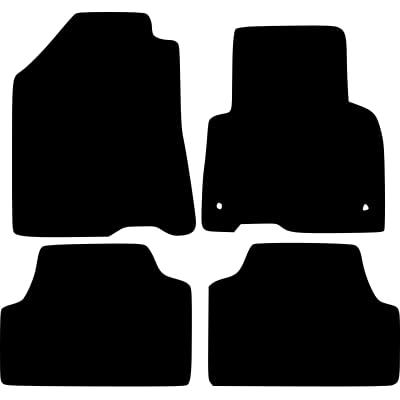 PCM - Car Floor Mats Compatible with KIA Soul EV from 2020 - Present - Tailored Car Mats with Non Slip Backing - 4 pcs Floor Mat Set with 2 Clips
