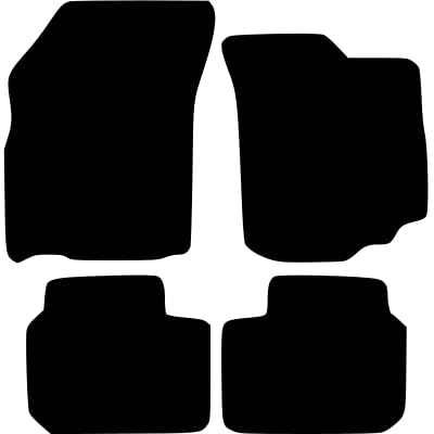PCM- Car Floor Mats fits for Fiat Sedici from (2006-2010) - Tailored Car Mats - Car Floor Mat, with Anti Slip Backing - 4 pcs Floor Mat Set with 2 Clips