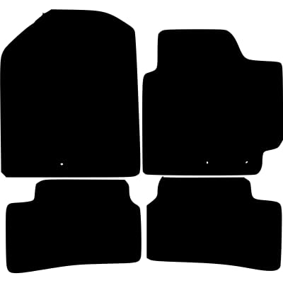 PCM - Car Floor Mats Compatible with KIA Stonic from 2017 - Present - Tailored Car Mats with Non Slip Backing - 4 pcs Floor Mat Set with 3 Clips