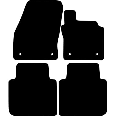 PCM- Car Floor Mats fits for Seat Trraco 5 Seater from 2018 ON - Tailored Car Mats - Car Floor Mat, with Anti Slip Backing - 4 pcs Floor Mat Set with 4 Clips
