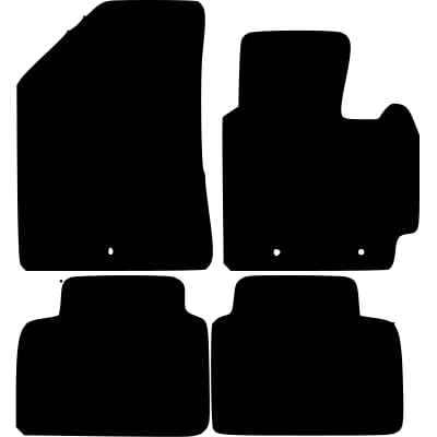 PCM - Car Floor Mats Compatible with KIA Soul from 2014-Present - Tailored Car Mats with Non Slip Backing - 4 pcs Floor Mat Set with 3 Clips