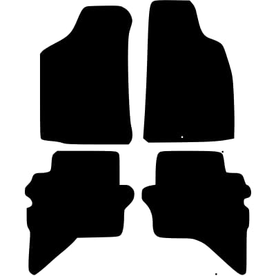 PCM- Car Floor Mats fits for Ford RANGER DOUBLE CAB from 1999-2006 - Tailored Car Mats - Car Floor Mat, with Anti Slip Backing - 4 pcs Floor Mat Set with 1 Clip