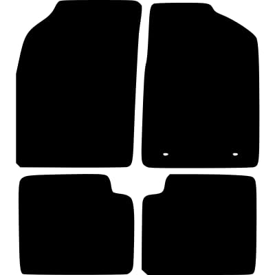 PCM- Car Floor Mats fits for Ford KA from 2009-2013 - Tailored Car Mats - Car Floor Mat, with Anti Slip Backing - 4 pcs Floor Mat Set with 2 Clips