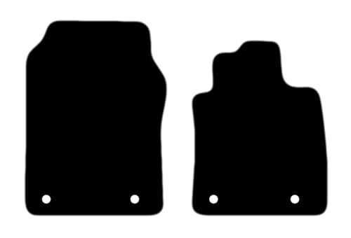 PCM - Floor Mats for the FORD TRANSIT COURIER 2024 Onwards (2 FRONT VAN MATS) - Custom Van Accessory Tailored fit Heavy-Duty, Waterproof & Anti-Slip Work Mats without Clips