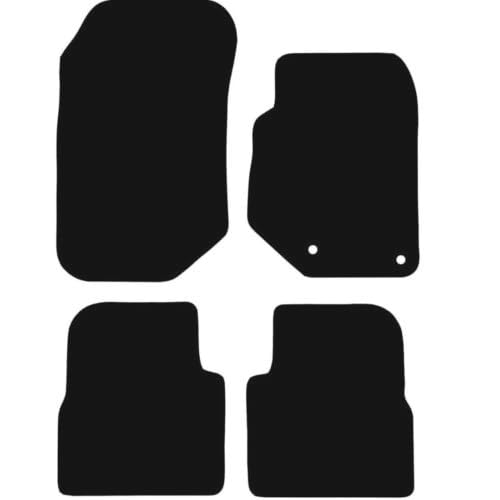 PCM- Car Floor Mats fits for Peugeot 2008 & 208 from 2020 - Present - Tailored Car Mats - Car Floor Mat, with Anti Slip Backing - 4 Pcs Floor Mat Set with 2 Clips