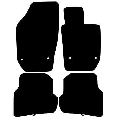 PCM- Car Floor Mats fits for Seat Ibiza CC from (2008-2017) - Tailored Car Mats - Car Floor Mat, with Anti Slip Backing - 1 pcs Floor Mat Set