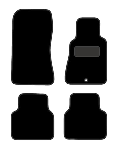 PCM Car Floor Mats for Mercedes 190E (1982-1993) 1 CLIP - Tailored Car Mats - Floor Mat, Fitted With Clips & Granulated Backing - 4 pcs Floor Mat Set