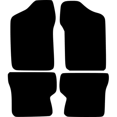 PCM- Car Floor Mats fits for Fiat Seicento from (1998-2004) - Tailored Car Mats - Car Floor Mat, with Anti Slip Backing - 4 pcs Floor Mat Set with 1 Clips