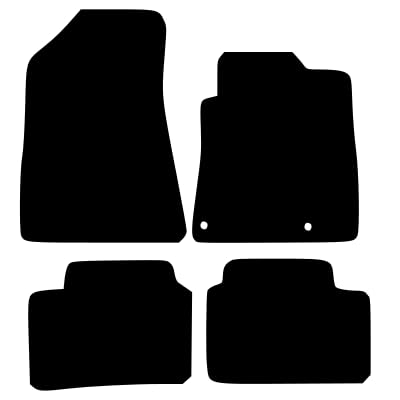 PCM - Car Floor Mats Compatible with KIA NIRO PHEV (HEV HYBRID) from 2022 ON - Tailored Car Mats with Non Slip Backing - 4 pcs Floor Mat Set with 2 Clips